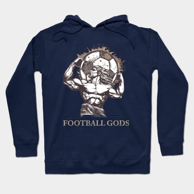 Football gods Hoodie by GraphGeek